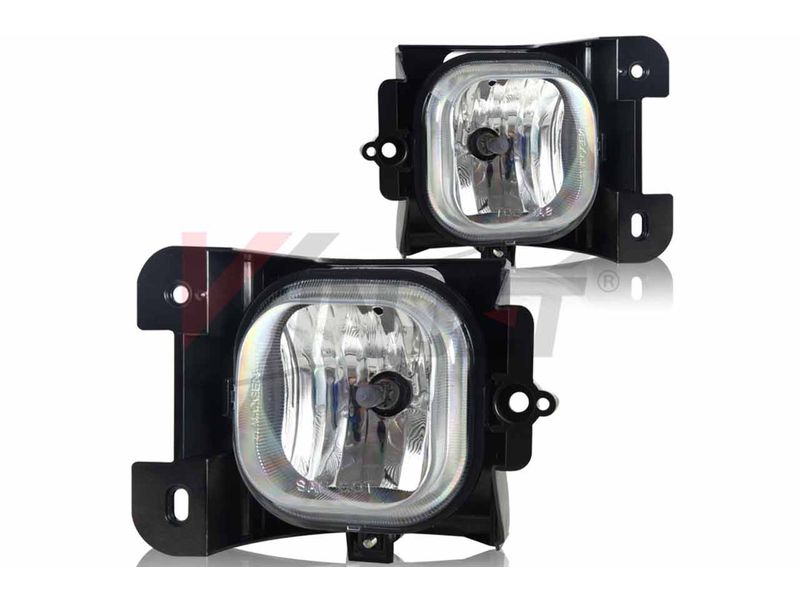Winjet Clear Fog Light Kit For Audi A4 2009-2011 - Direct Bolt-On Replacement, DOT Compliant - View #2