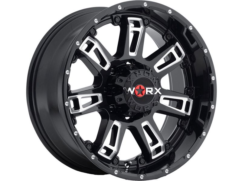 Worx Alloy Milled Gloss Black Beast II Wheels | RealTruck