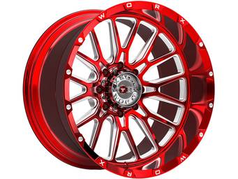 Worx Off-Road Forged Milled Red 818 Wheels