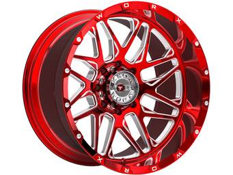 Worx Off-Road Forged Milled Red 819 Wheels