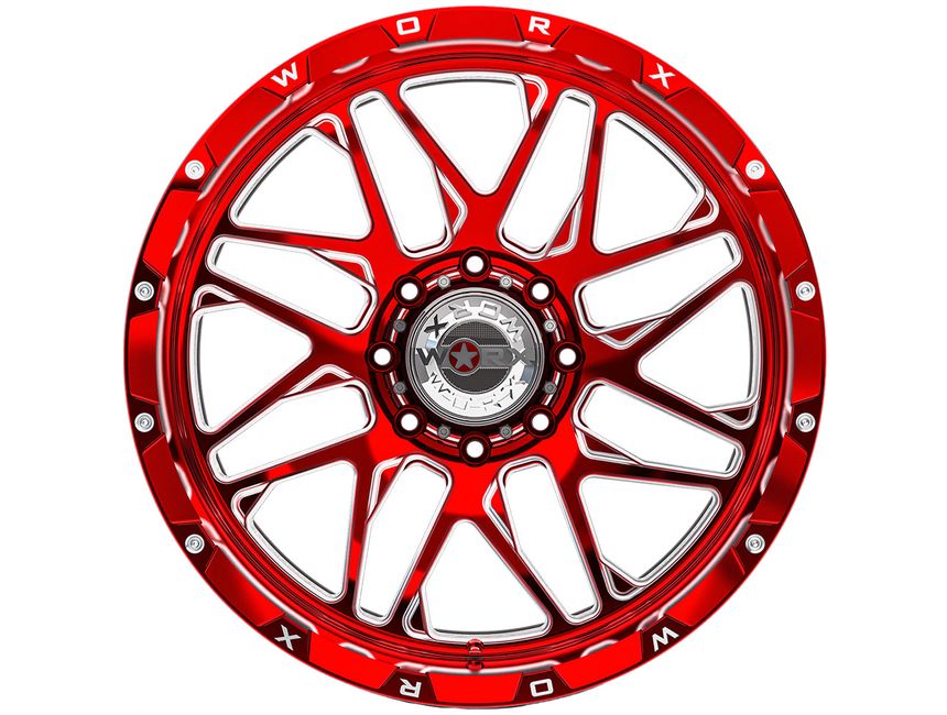 Worx OffRoad Milled Red 819 Wheels RealTruck