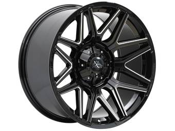 X Drive Milled Gloss Black Crank Wheel