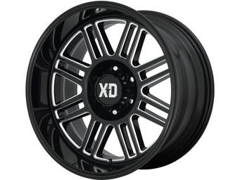 XD Milled Gloss Black Cage Wheels