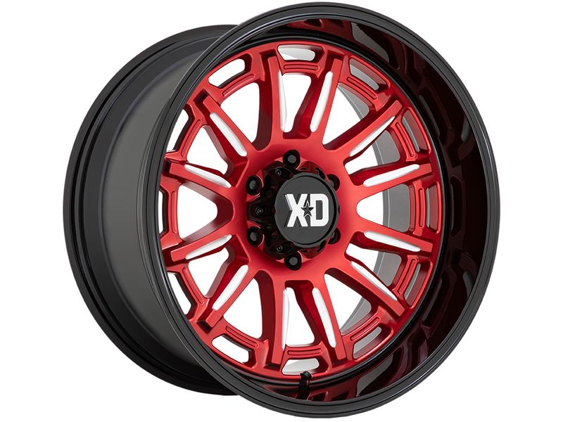 XD Series Black & Red XD865 Phoenix Wheels | RealTruck