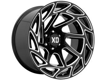 XD Series Milled Gloss Black XD860 Onslaught Wheels