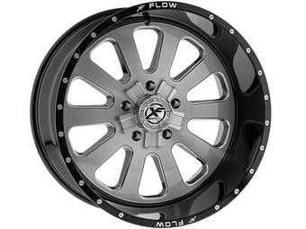 XF Flow Offroad Brushed & Black XFX-302 Wheel