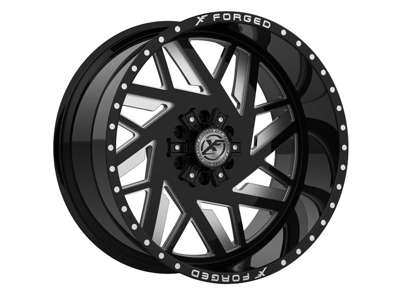 XF Offroad Forged Milled Gloss Black XFX-306 Wheel XFO-XFX ...