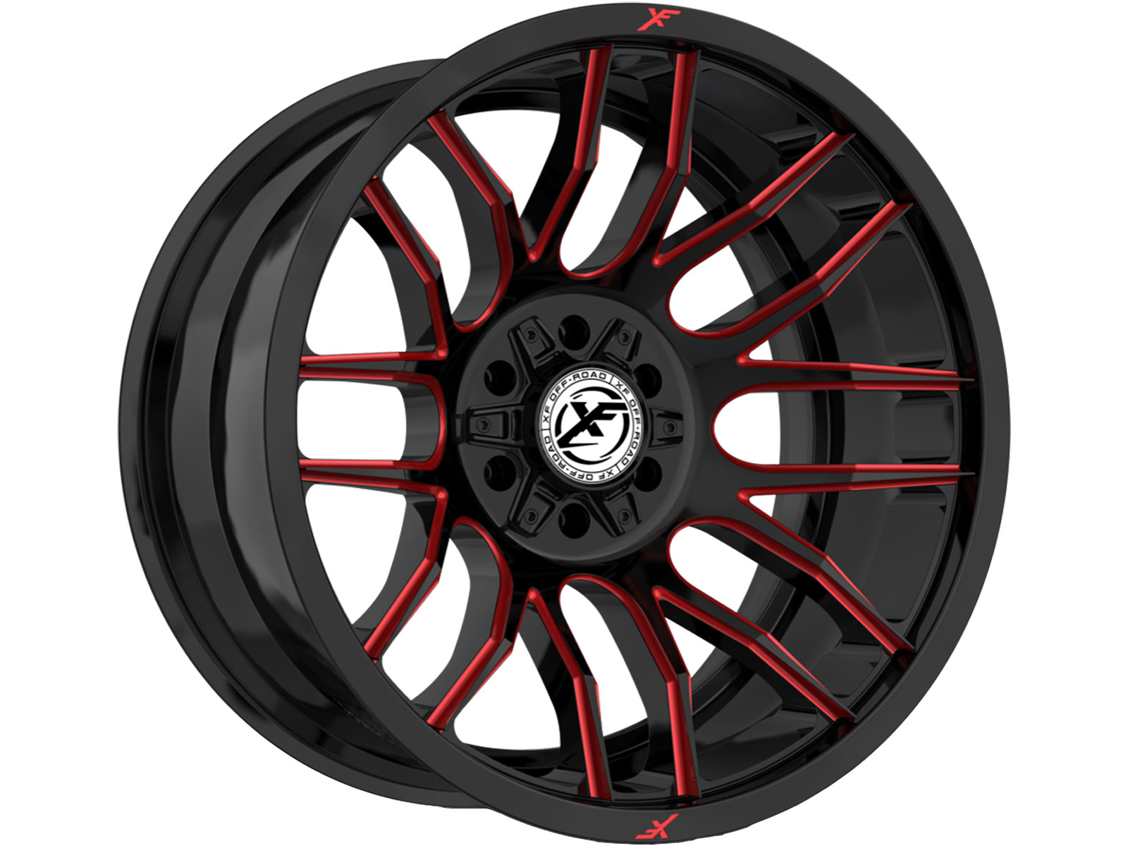 XF Offroad Gloss Black & Red XF-232 Wheel XF-232201081651180 
