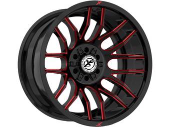 XF Offroad Gloss Black & Red XF-232 Wheels