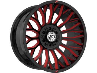 XF Offroad Gloss Black & Red XF-237 Wheels