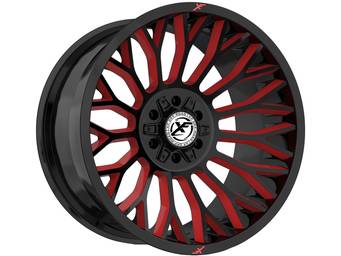 XF Offroad Gloss Black & Red XF-237 Wheels