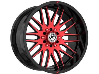 XF Offroad Gloss Black & Red XF-240 Wheel