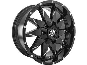 XF Offroad Milled Gloss Black XF-208 Wheel