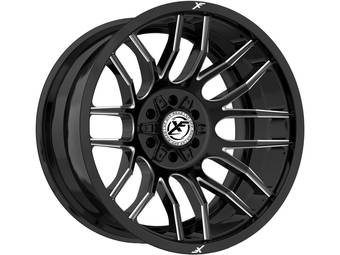 XF Offroad Milled Gloss Black XF-232 Wheels