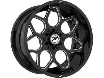 XF Offroad Milled Gloss Black XF-233 Wheel