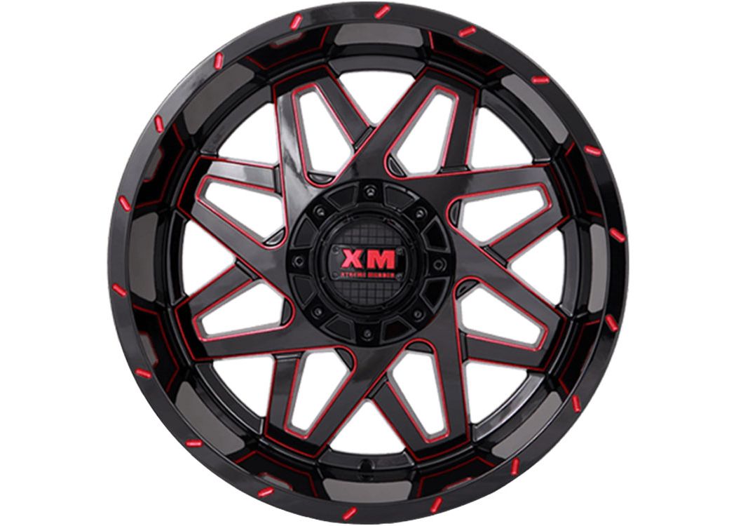 Xrm Rims XM Offroad Black & Red XM-313 Wheel XM313201251395150-44110GBRM | RealTruck