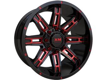 XM Offroad Black & Red XM-335 Wheels