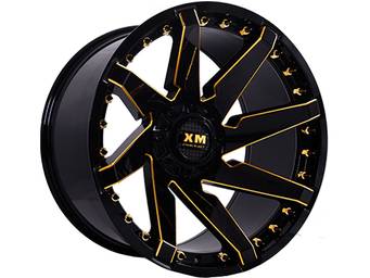 XM Offroad Black & Yellow XM-301 Wheels