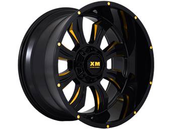 XM Offroad Black & Yellow XM-323 Wheels
