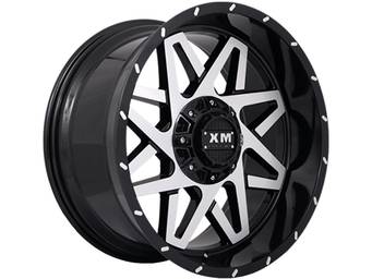 XM Offroad Machined Gloss Black XM-313 Wheels