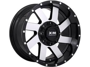 XM Offroad Machined Gloss Black XM-322 Wheels