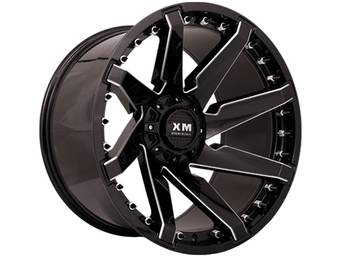 XM Offroad Milled Gloss Black XM-301 Wheels