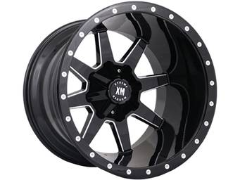 XM Offroad Milled Gloss Black XM-304 Wheels
