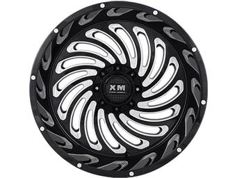 XM Offroad Milled Gloss Black XM-306 Wheels