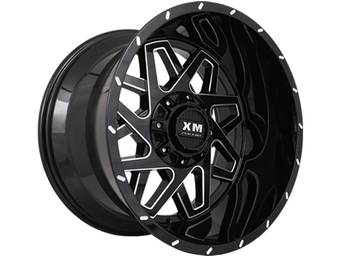 XM Offroad Milled Gloss Black XM-313 Wheels
