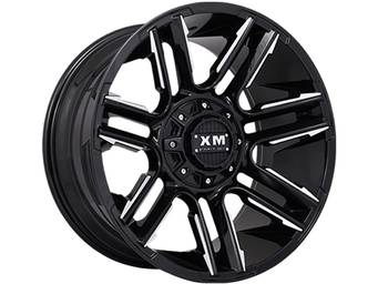 XM Offroad Milled Gloss Black XM-314 Wheels