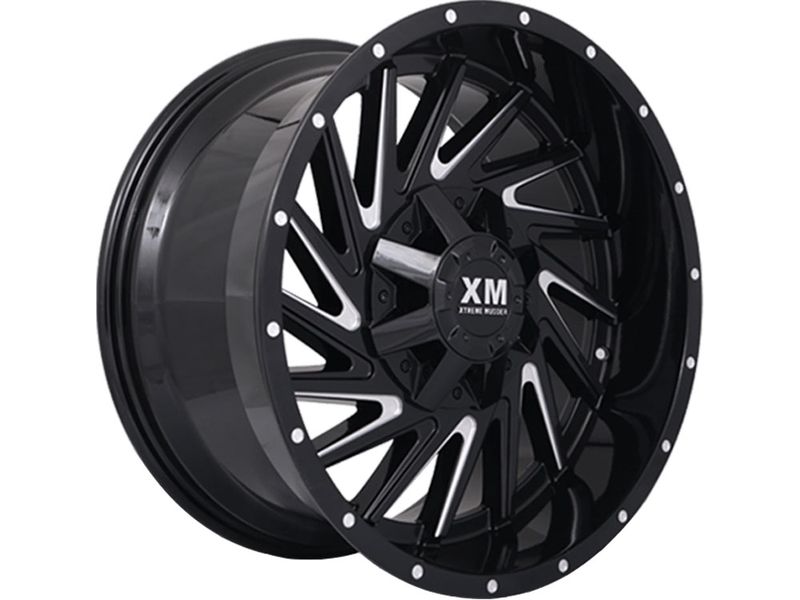 XM Offroad Milled Gloss Black XM316 Wheels RealTruck