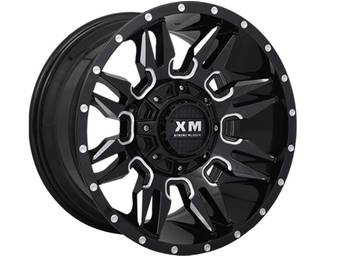 XM Offroad Milled Gloss Black XM-320 Wheels