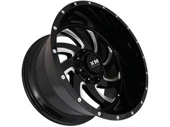 XM Offroad Milled Gloss Black XM-324 Wheels