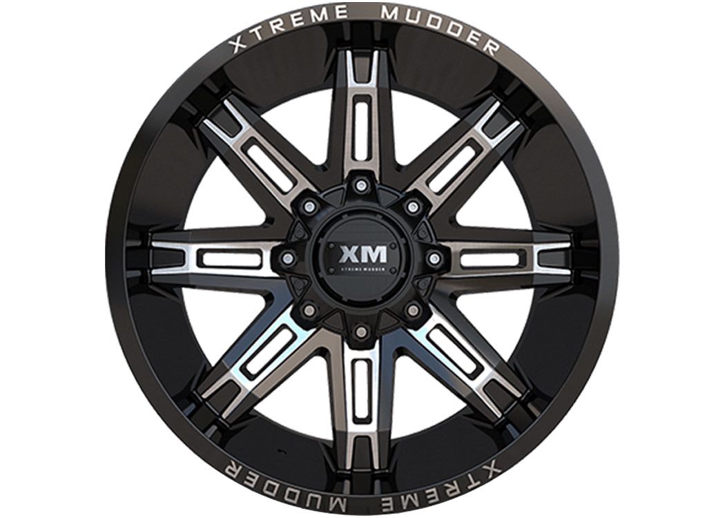 Xrm Rims XM Offroad Milled Gloss Black XM-335 Wheel XM335261451395150-76110GBM ...