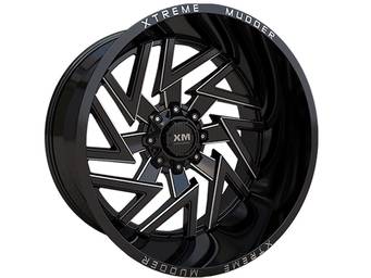 XM Offroad Milled Gloss Black XM-340 Wheels