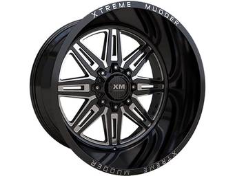 XM Offroad Milled Gloss Black XM-341 Wheels