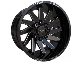 XM Offroad Milled Gloss Black XM-344 Wheel