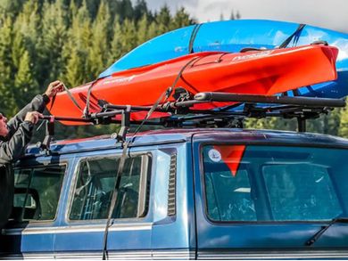 Yakima SweetRoll Rooftop Kayak Saddle Roller Mount RealTruck