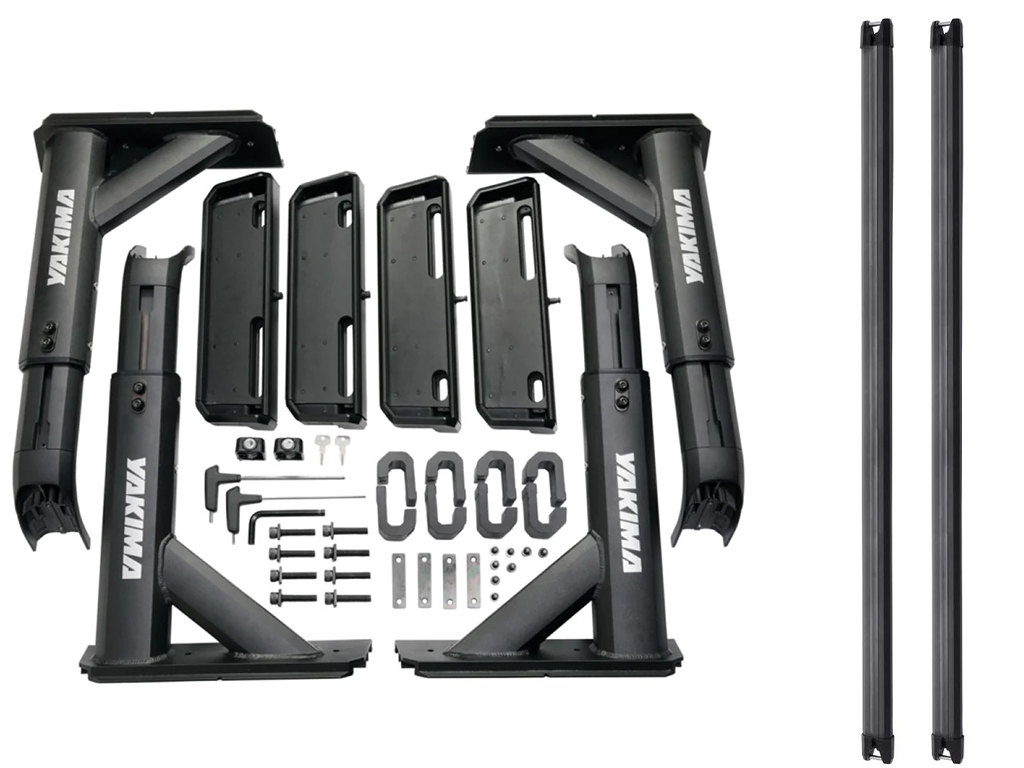 Yakima OverHaul HD Adjustable Truck Bed Rack w/ 68-Inch Bars 8001151&YAK-8001158