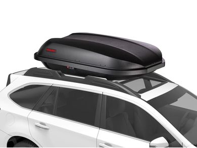14 Cubic Feet Cargo Box Dual-sided Opening Car Roof Box Rack Mount Carrier  Gray 